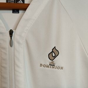 Dominion Country Club Adidas Climawarm 1/4 Zip Golf Money Tennis Yoga Tx *Flawed